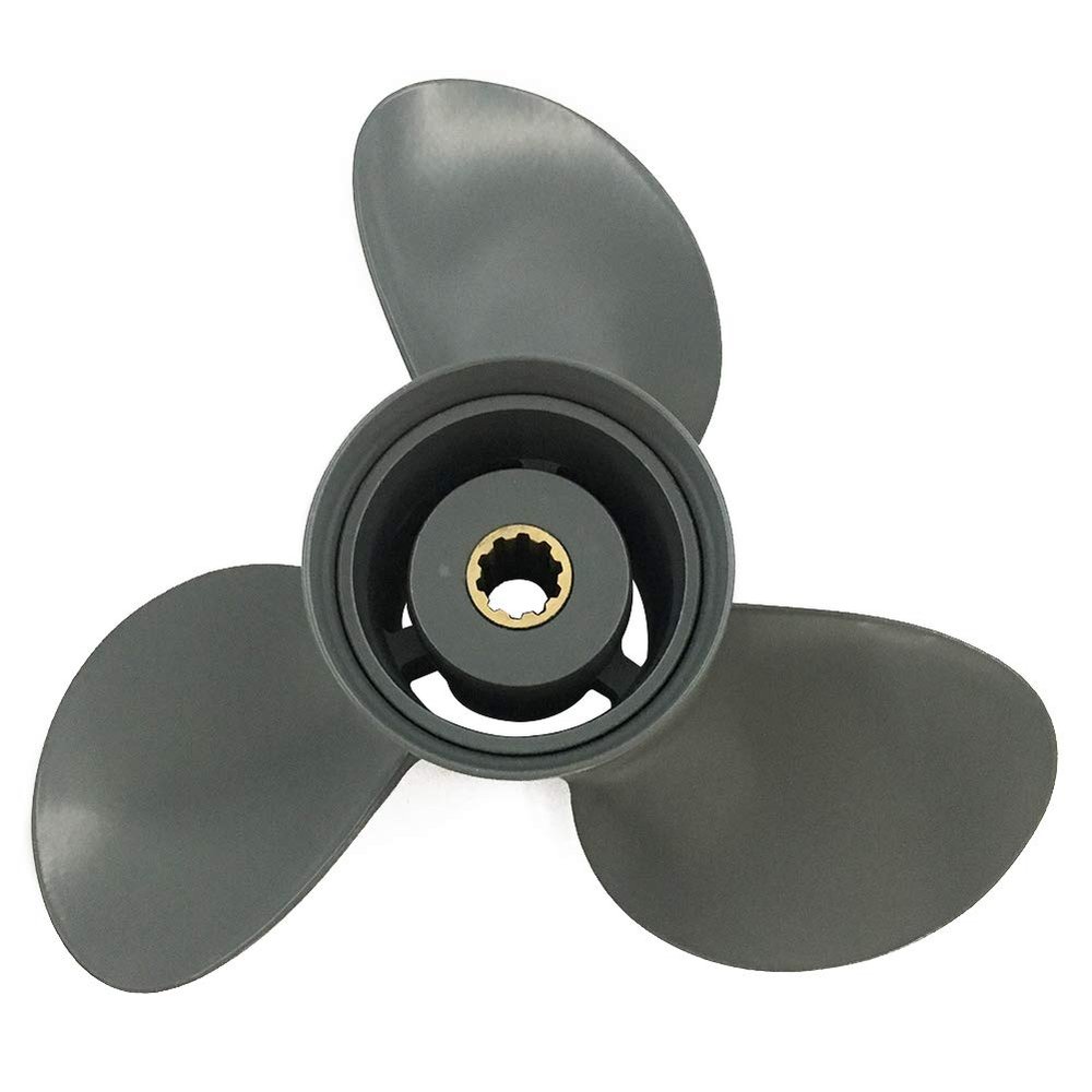 ARKDOZA Boat Propeller 9 7/8x10 Aluminum Fit for Honda Engine 3 Blades 10 Tooth 25-30HP RH OEM No:58130-ZW2-F21ZA 9.875x10