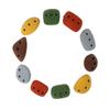 Atomik Rock Climbing Holds Set of 10 Medium Screw-On Basic Jugs in Assorted Earth Tones view 1
