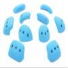 Atomik Rock Climbing Holds Set of 10 Medium Screw-On Basic Jugs in Blue view 2