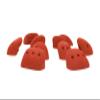 Atomik Rock Climbing Holds Set of 10 Medium Screw-On Basic Jugs in Rust view 2