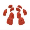 Atomik Rock Climbing Holds Set of 10 Medium Screw-On Basic Jugs in Rust view 3
