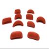 Atomik Rock Climbing Holds Set of 10 Medium Screw-On Basic Jugs in Rust view 4