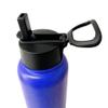 34oz Insulated Double Walled Stainless Steel Water Bottle Tumbler with Sports Straw and Handle! | Great for Sports, Camping, Yoga, School, Work and More! | Perfect for Kids and Adults (Royal Blue) view 2