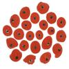 Atomik Rock Climbing Holds Set of 22 Bolt-on Kids Tennis-Shoe Friendly in Bright Tone Red view 1