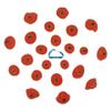 Atomik Rock Climbing Holds Set of 22 Bolt-on Kids Tennis-Shoe Friendly in Bright Tone Red view 4
