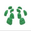 Atomik Rock Climbing Holds Set of 10 Medium Screw-On Basic Jugs in Green view 2