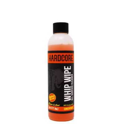 Hardcore Whip Wipe All Surface Bike Cleaner Ultra Concentrated, Refill (1 Pack), 6oz