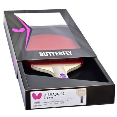 Butterfly Pang Pro-Line Table Tennis Racket - Rubber On Both Sides; for Reverse Penhold Backhand (RPB) Play - Recommended for Aspiring Professional Players - Pro-Line Series