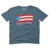 0037 Bandera Puerto Rico Flag Boricua Puerto Rican Nuyorican Pride for Men T Shirt (Indigo 2X-Large) view 1