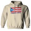 0037 Bandera Puerto Rico Flag Boricua Puerto Rican Nuyorican Pride Sweatshirt Pullover Hoodie (Beige, Large) view 1