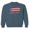 0037 Bandera Puerto Rico Flag Boricua Puerto Rican Nuyorican Pride Men's Crewneck Sweatshirt (Indigo Blue Medium) view 1