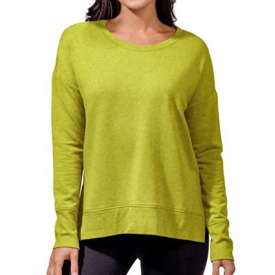 90 Degree Ladies' Luxe Sweatshirt (Pear Green, XXL, xx_l)