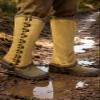 SMONT Canvas Gaiters Snake Gaiters Leg Gaiters for Men Ww2 Gaiters Reproduction Wwii Us M1936 Leggings Gaiters for Hiking Army Khaki Canvas Gaiters Puttee Protection For Legs, 3R view 3
