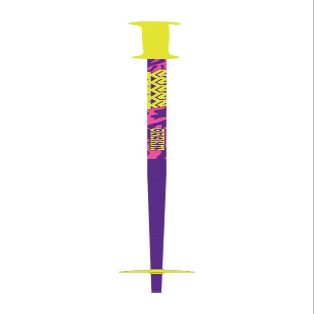 K2 Charm Youth Ski Poles, White/Purple, 34