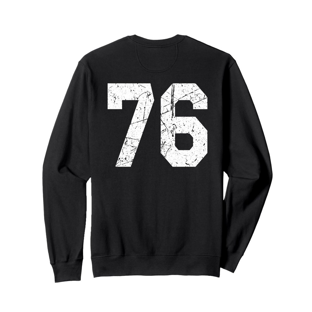 Jersey Uniform Number #76 Sweatshirt