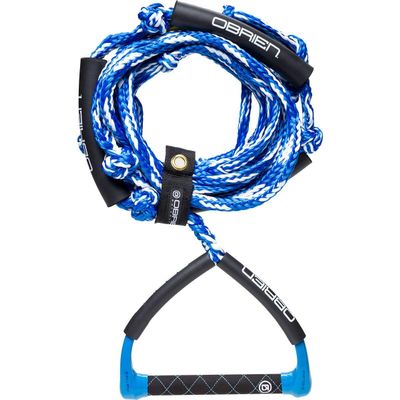 O'Brien Pro Surf Rope 10 EVA Handle, 25 Braided Line, Knotted Grips for Wake Surfing Durable & Comfortable Wakesurf Rope