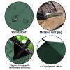 KALINCO Waterproof Camping Tarp, 10X12FT Hammock Rain Fly Tent Tarp, Multifunctional Tent Footprint, Lightweight and Compact for Backpacking, Hiking (Green-10X12FT) view 3