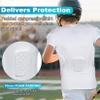 TUOY Youth Kids Padded Chest Rib Protector Shirt for Football Baseball Padded Compression Shirt view 4