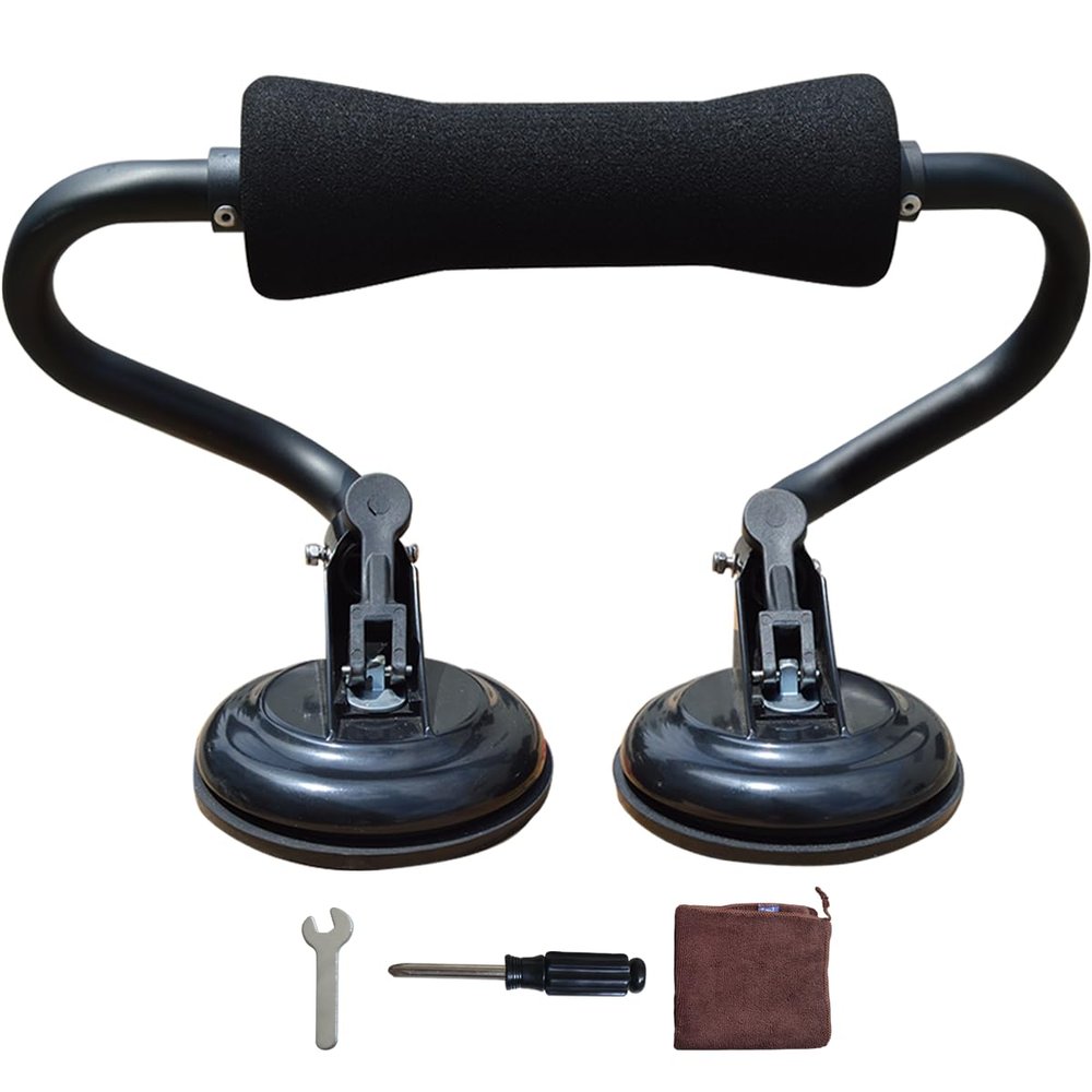 JOIERW Kayak Roller Loader, Kayak Load Assist Roller Mount with Suction Cup for Car SUV - Black