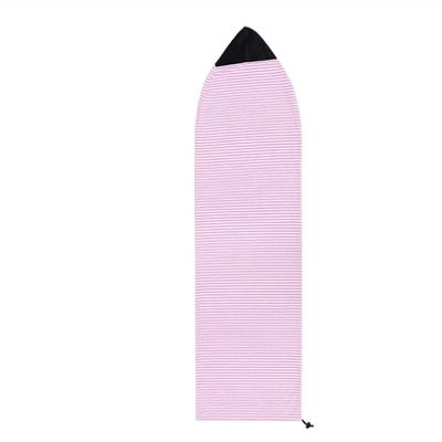 Surfboard Sock Cover Lightweight Surfboard Protective Bag Quick-Dry Case for Longboard Shortboard (Color : Pink, Size : 230 * 50)