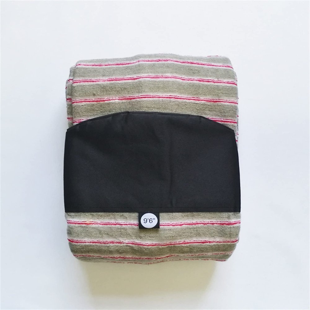 Surfboard Sock SUP Board Sock Bodyboard Cover Protective Storage Bag Surfboard Accessories ( Color : Khaki 9ft6 )