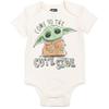 STAR WARS The Mandalorian Newborn Baby Boys Bodysuit Pants and Hat 3 Piece Outfit Set 6-9 Months view 3