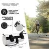 Lumiere & Co. Bike Handlebar Bag - Durable, Multiple Size and Color Options - Dual Elastic Straps, Clips & Hook-and-Loop for Customizable Fit (White, Medium) view 2