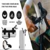 Lumiere & Co. Bike Handlebar Bag - Durable, Multiple Size and Color Options - Dual Elastic Straps, Clips & Hook-and-Loop for Customizable Fit (White, Medium) view 4