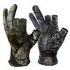Camo Fingerless Turkey Hunting Glove - Lightweight Anti-Slip Fishing Glove - Outdoor Camouflage Gear - Archery Accessories for Men & Women view 1