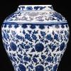 Chinese Decorative Ceramic Ginger Jar Traditional Blue and White Porcelain Temple Jar for Home Decoration,H12.20inch,1 jar/box view 4