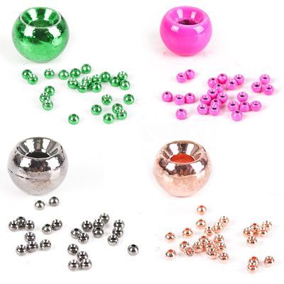 Maxcatch 100PC/LOT Tungsten Fly Tying Beads Head for Nymph Fishing Materials 10 Colors (Color Assortment B, 4.6mm(3/16'') -100PCS)