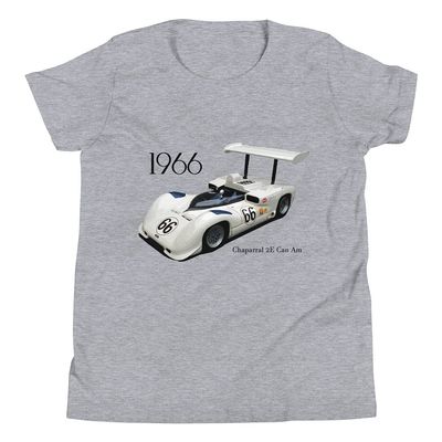 1966 Chaparral 2E Can Am Racer Youth Short Sleeve T-Shirt Athletic Heather
