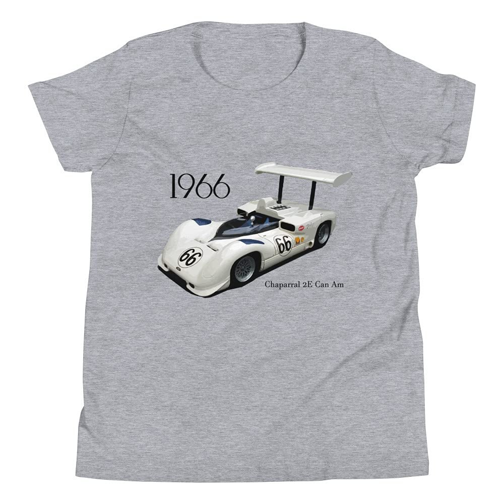 1966 Chaparral 2E Can Am Racer Youth Short Sleeve T-Shirt Athletic Heather