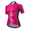 Cycling Jersey Women Bike Short Sleeve with 3 Rear Pockets,Reflective Breathable,Quick Dry S-3XL view 1