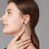 12 Pairs 316L Stainless Steel Screw Flat Back Stud Earrings Black Hypoallergenic Ear Piercing Earrings for Men Women 4-9mm view 4