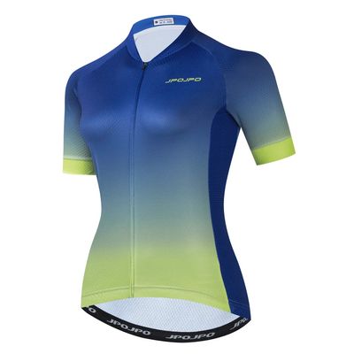 Cycling Jersey Women Bike Short Sleeve with 3 Rear Pockets,Reflective Breathable,Quick Dry S-3XL