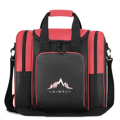 Himal Bowling Ball Bag for Single Sphere - Bowling Ball Tote Bowler's Bag with Padded Sphere Holder - Fits Bowler's Shoes Up to Mens Size 14