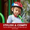 Atphfety Kids Toddler Bike Helmet, Adjustable Boys Girl Helmets from Baby to Children(Age 1-8), Multi Sports for Bicycle Skate with LED Light (Red Spider, XS:47 cm - 52cm/18.5-20.5 inch) view 2