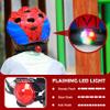 Atphfety Kids Toddler Bike Helmet, Adjustable Boys Girl Helmets from Baby to Children(Age 1-8), Multi Sports for Bicycle Skate with LED Light (Red Spider, XS:47 cm - 52cm/18.5-20.5 inch) view 4