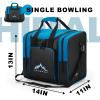 Himal Bowling Ball Bag for Single Sphere - Bowling Ball Tote Bowler's Bag with Padded Sphere Holder - Fits Bowler's Shoes Up to Mens Size 14 view 2