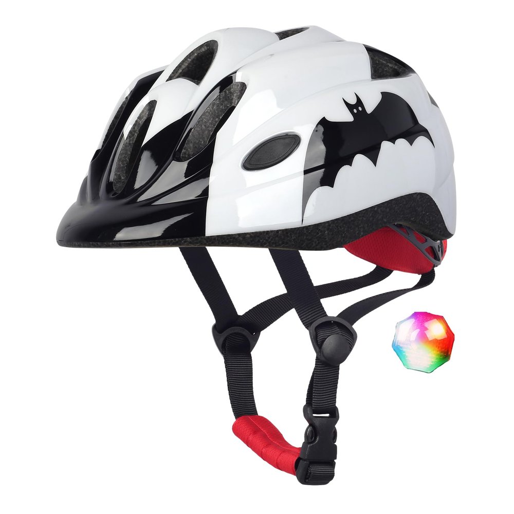 Atphfety Kids Toddler Bike Helmet, Adjustable Boys Girl Helmets from Baby to Children(Age 1-8), Multi Sports for Bicycle Skate with LED Light