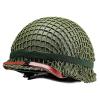 KODENOR Heavy Duty Helmet US Army Tactical Helmet WWII Steel M1 Green Steel Helmet Replica with Pretend Net/Canvas Chin Strap (Color : M1) view 2