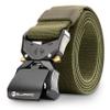 BLUPOND Tactical Belt with Quick Release Buckle  Adjustable Military EDC Rigger Belt for Men  Heavy-Duty Utility Belt for Hiking, Work, Concealed Carry, Outdoor Survival Gear - Medium (Green) view 1