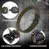BLUPOND Tactical Belt with Quick Release Buckle  Adjustable Military EDC Rigger Belt for Men  Heavy-Duty Utility Belt for Hiking, Work, Concealed Carry, Outdoor Survival Gear - Medium (Green) view 2
