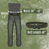 BLUPOND Tactical Belt with Quick Release Buckle  Adjustable Military EDC Rigger Belt for Men  Heavy-Duty Utility Belt for Hiking, Work, Concealed Carry, Outdoor Survival Gear - Medium (Green) view 4