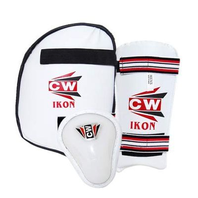 CW IKON Lower Body Guard Cricket for Men Right Hand Thigh Pad with Abdo Guard Large Full Size Right Hand Arm Gaurd Elbow Protection Pad Cricket Sports Accessories