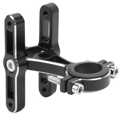 Alomejor Bicycle Bottle cage Holder, Lightweight Aluminium Alloy Design, rotatable Double Adapter for Cyclists commuters Outdoor Adventures Travel Hiking