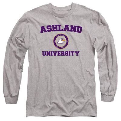 Ashland University Official Circle Logo Unisex Adult Long-Sleeve T Shirt,Athletic Heather, 3X-Large