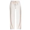 Snoly Women's Summer Casual Pants High Waist Wide Leg Full Length Ice Silk Sweatpants (Beige, Medium, m) view 1