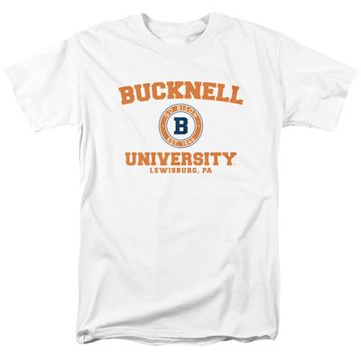 Bucknell University Official Circle Logo Unisex Adult T-Shirt, White, 4X-Large